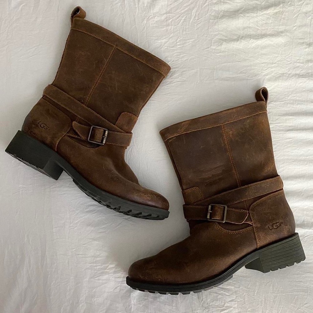 UGG Glendale waterproof leather ankle boots